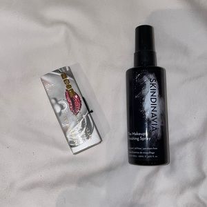 PMGL Femmebot lipstick and Skinsinavia setting spray